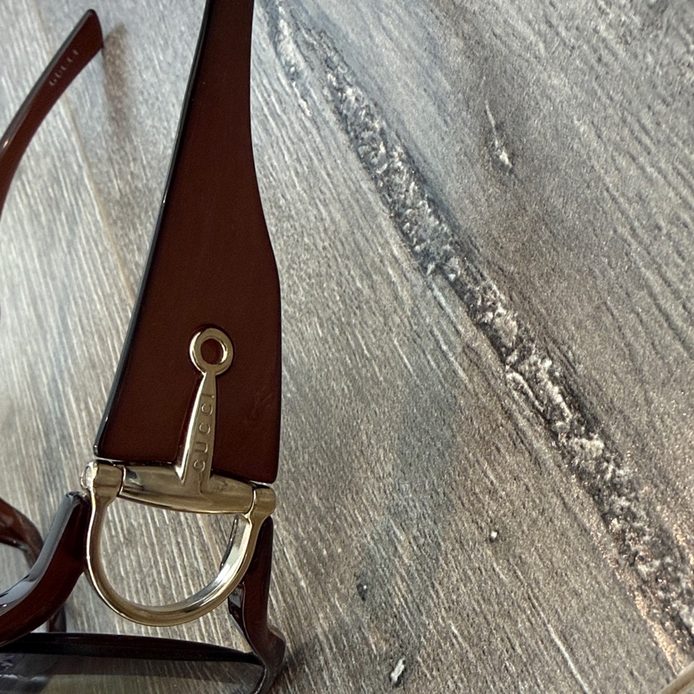 Gucci Dark Brown Sunglasses with Black Case - Picture 4 of 9